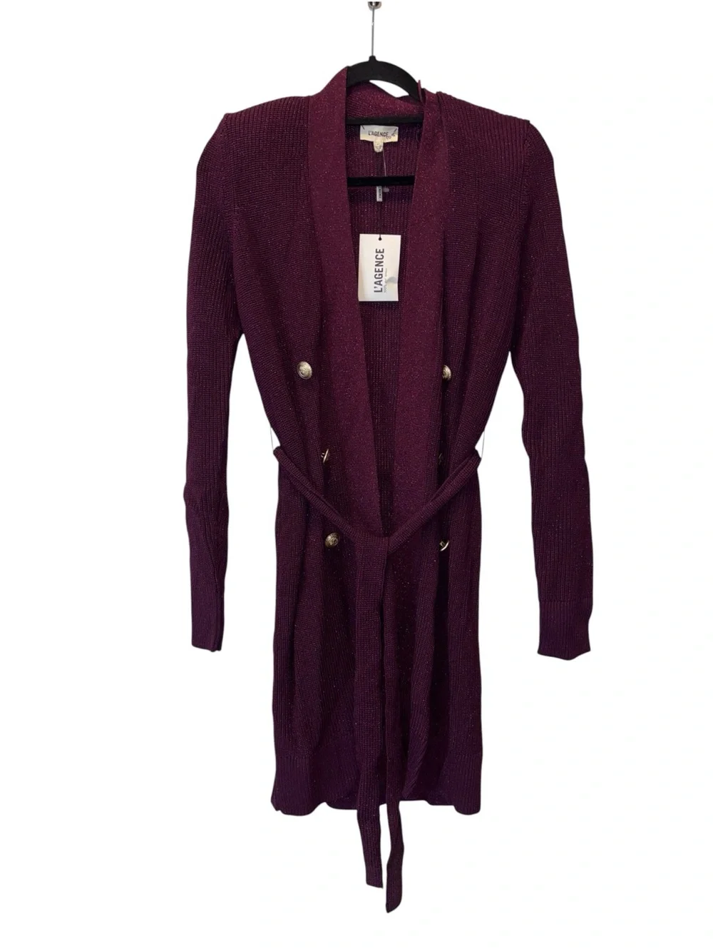NEW L'agence Noe Double-Breasted Cardigan Small
